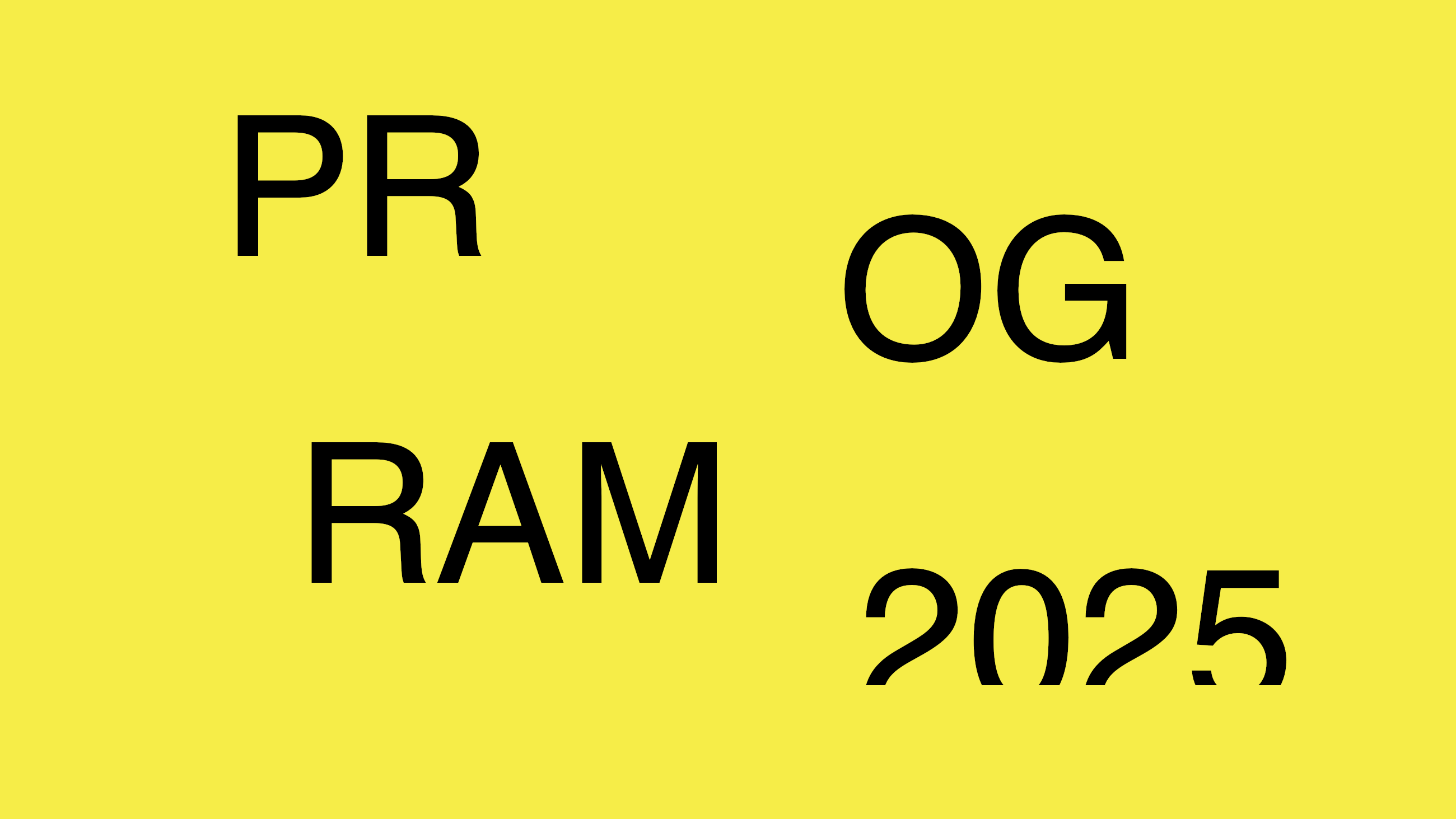 PROGRAMOVÁ PONUKA VEREJNOSŤ 2025